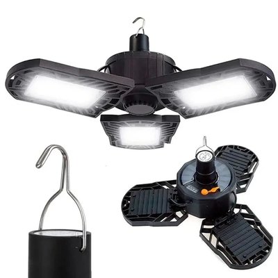 Кемпінговий підвісний ліхтар лампа XF-701 (3xCOB) на сонячній батареї + USB (5 режимів) XF701 фото